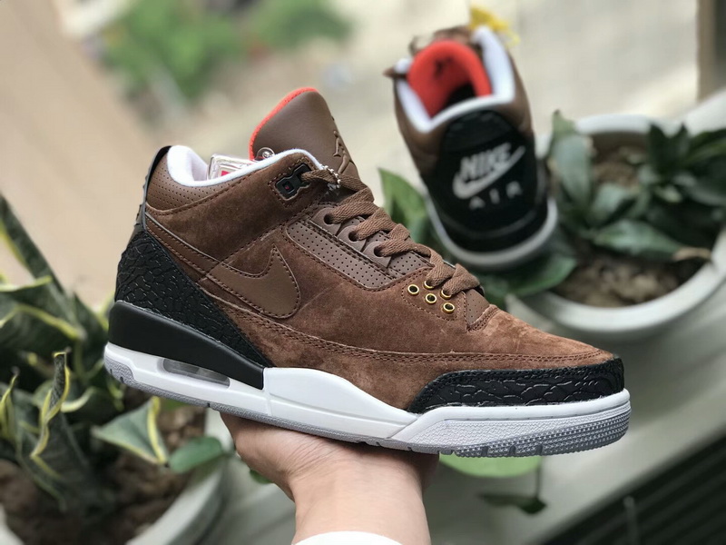 Authentic Air Jordan 3 JTH NRG Tinker“brown black”